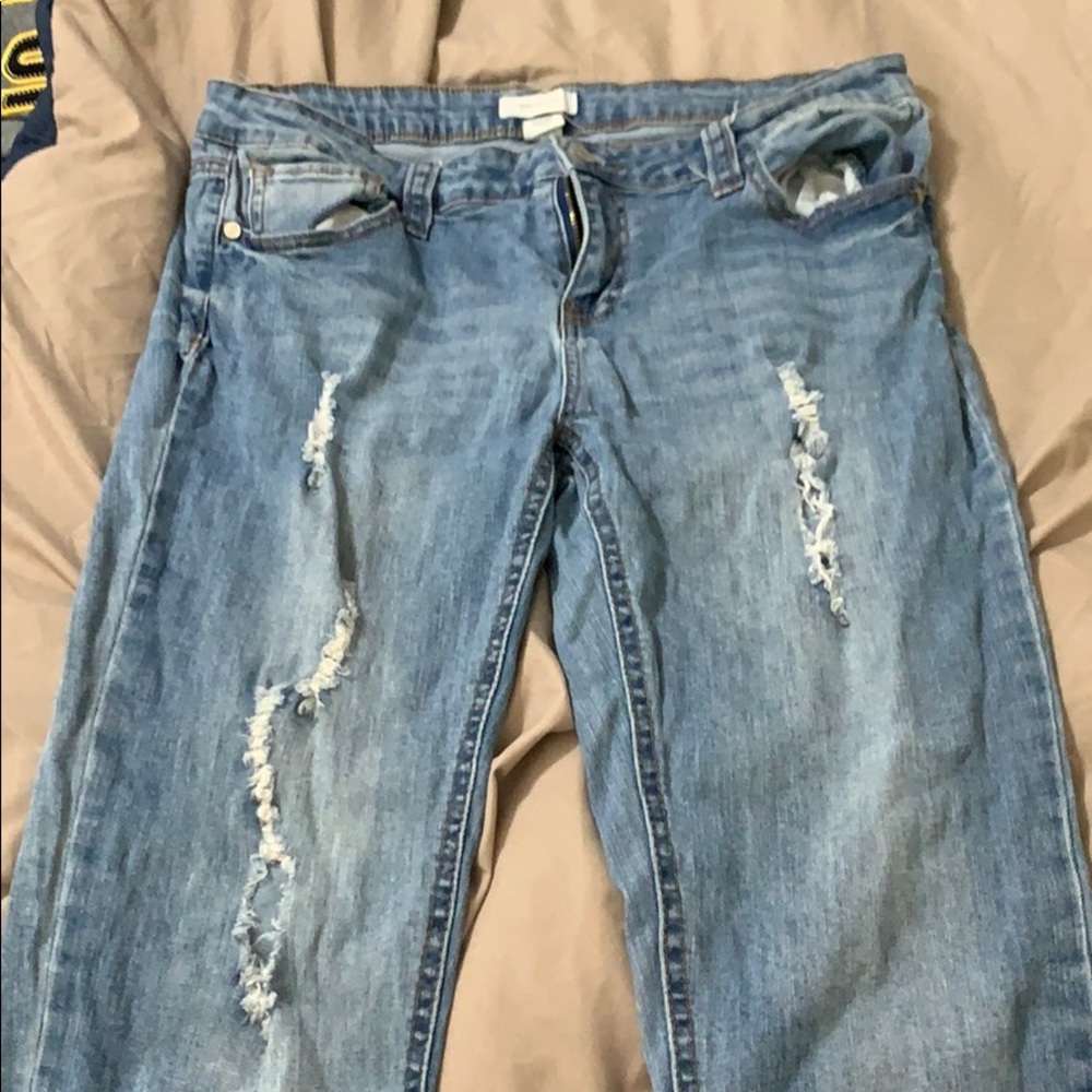 Blue Ashpault Skinny Jeans